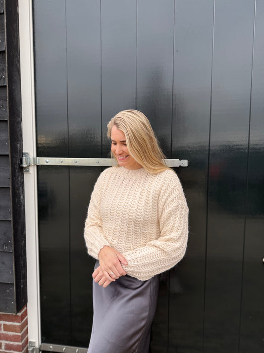 Claire trui crème