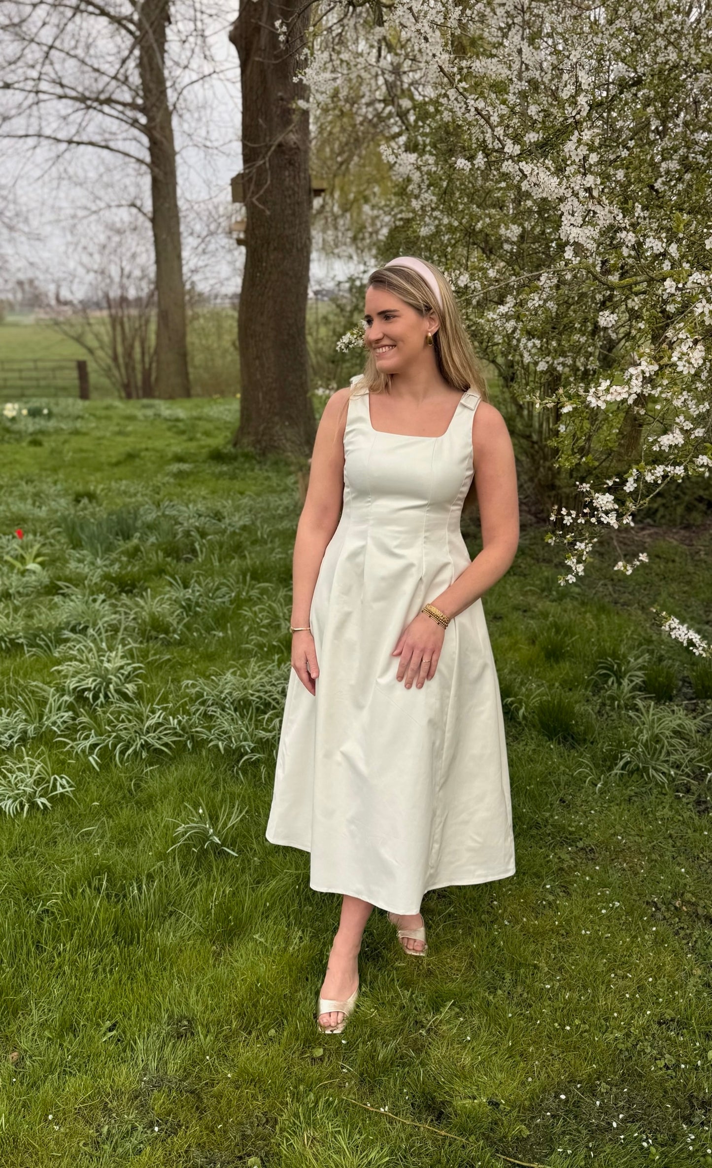 Valérie jurk of-white