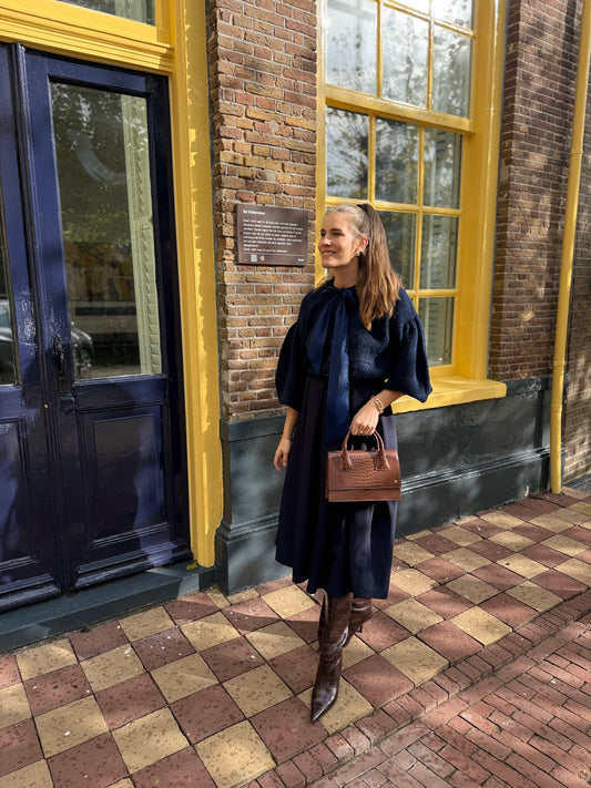 Alexis rok donkerblauw