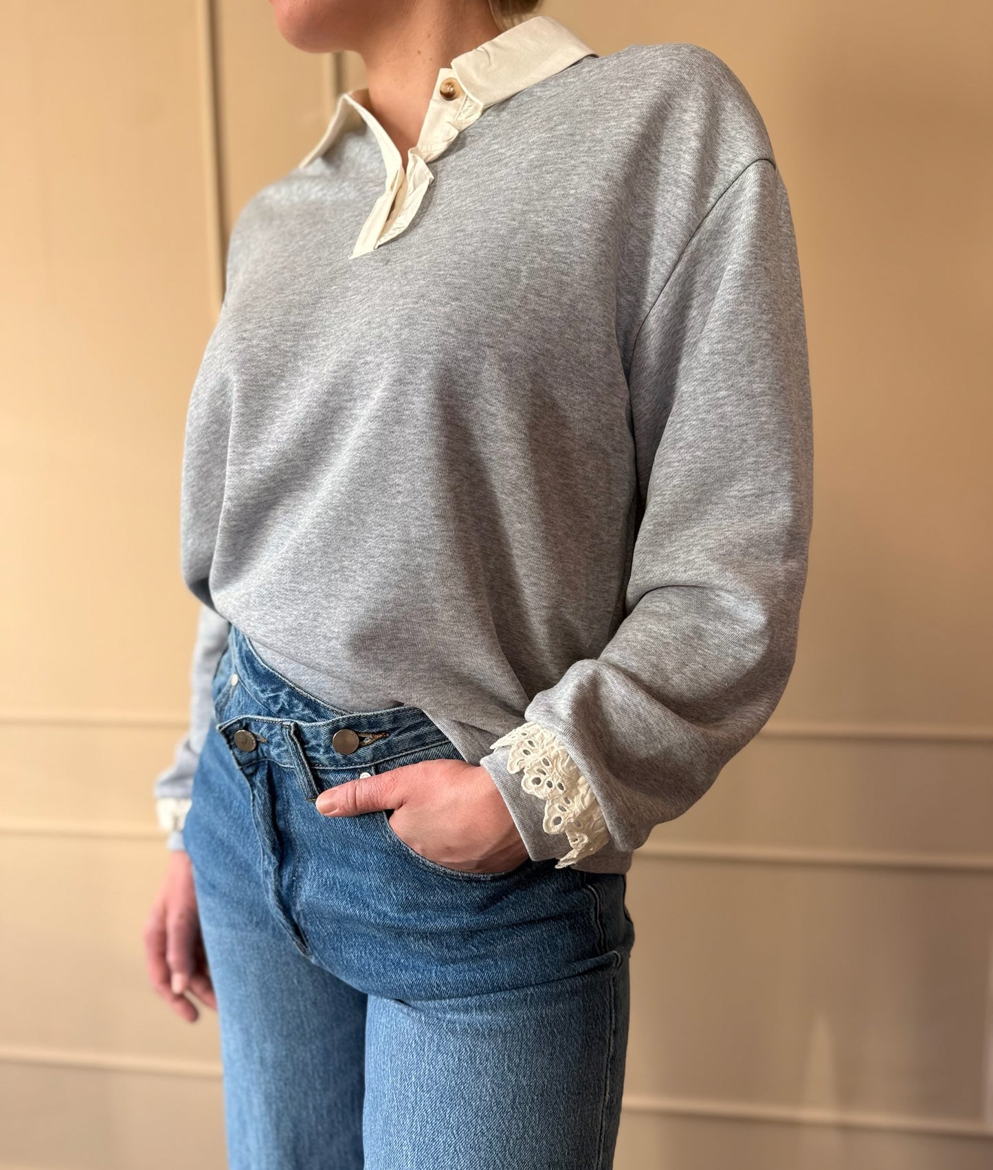 Sophie trui grijs