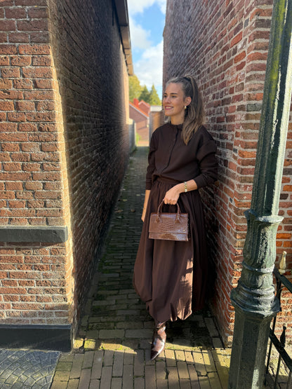 Vieve Ballonrok bruin