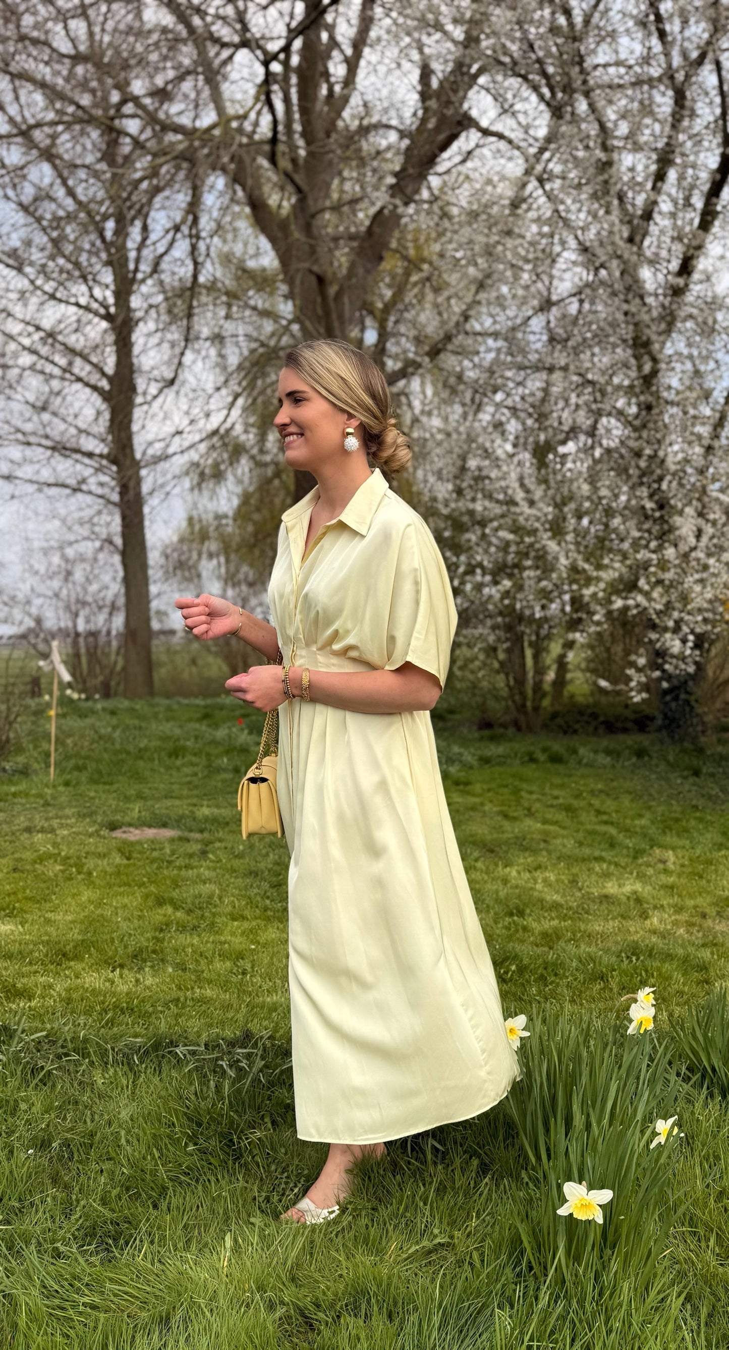 Lara jurk geel