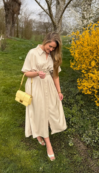 Lara jurk beige