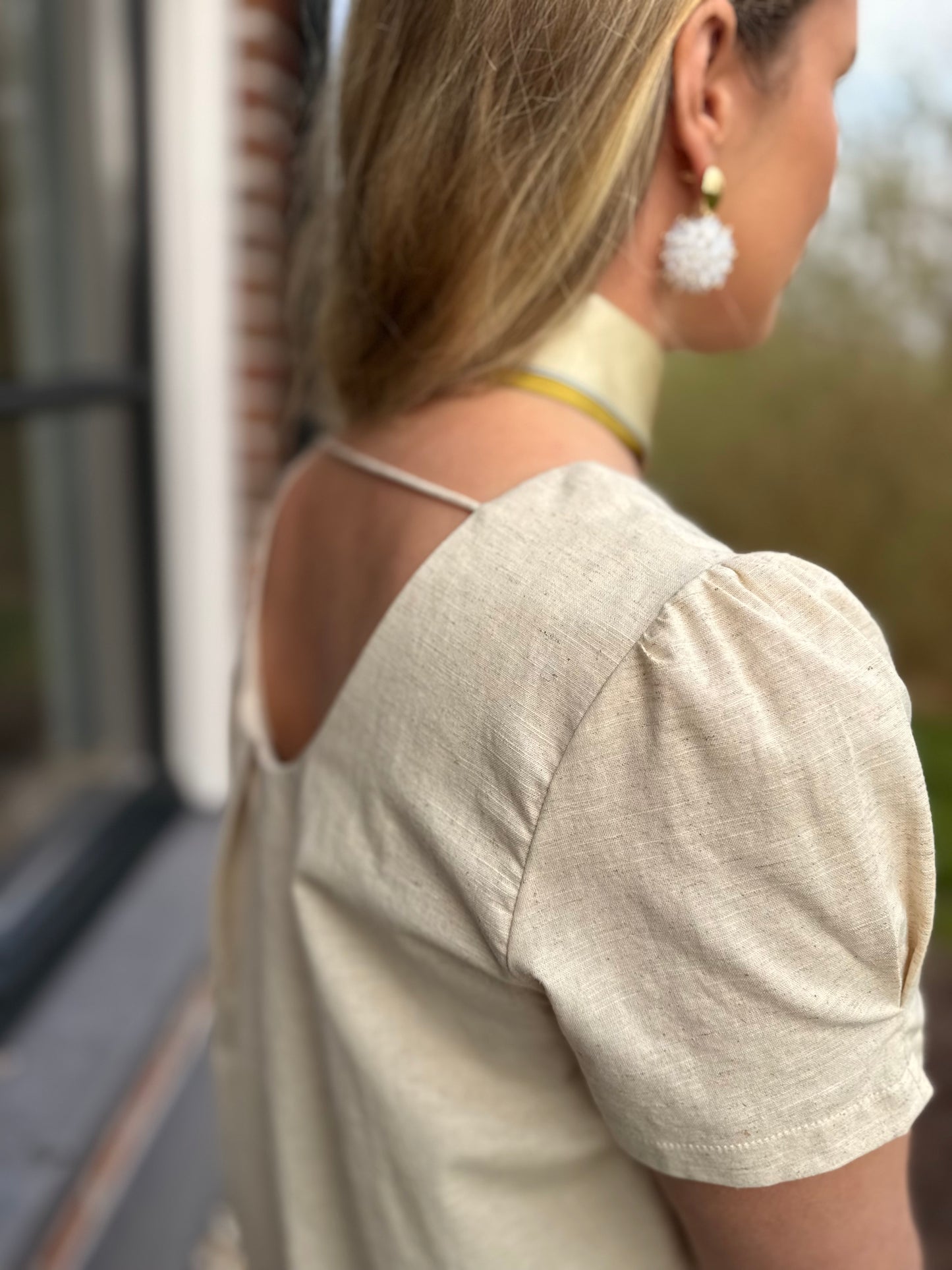 Fallon jurk beige