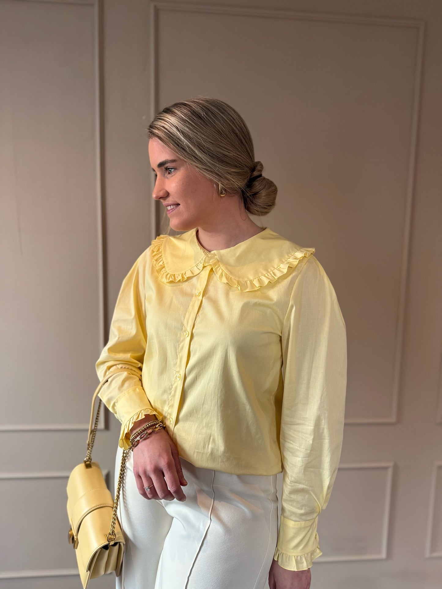 Lotte blouse botergeel