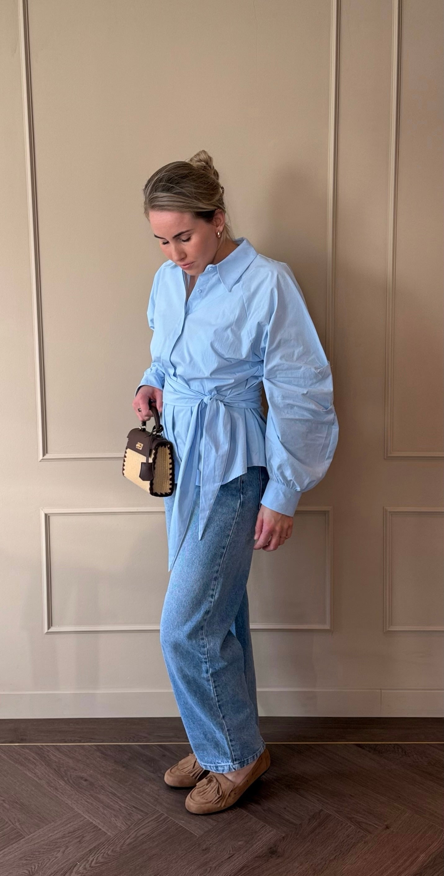 Liva blouse licht blauw