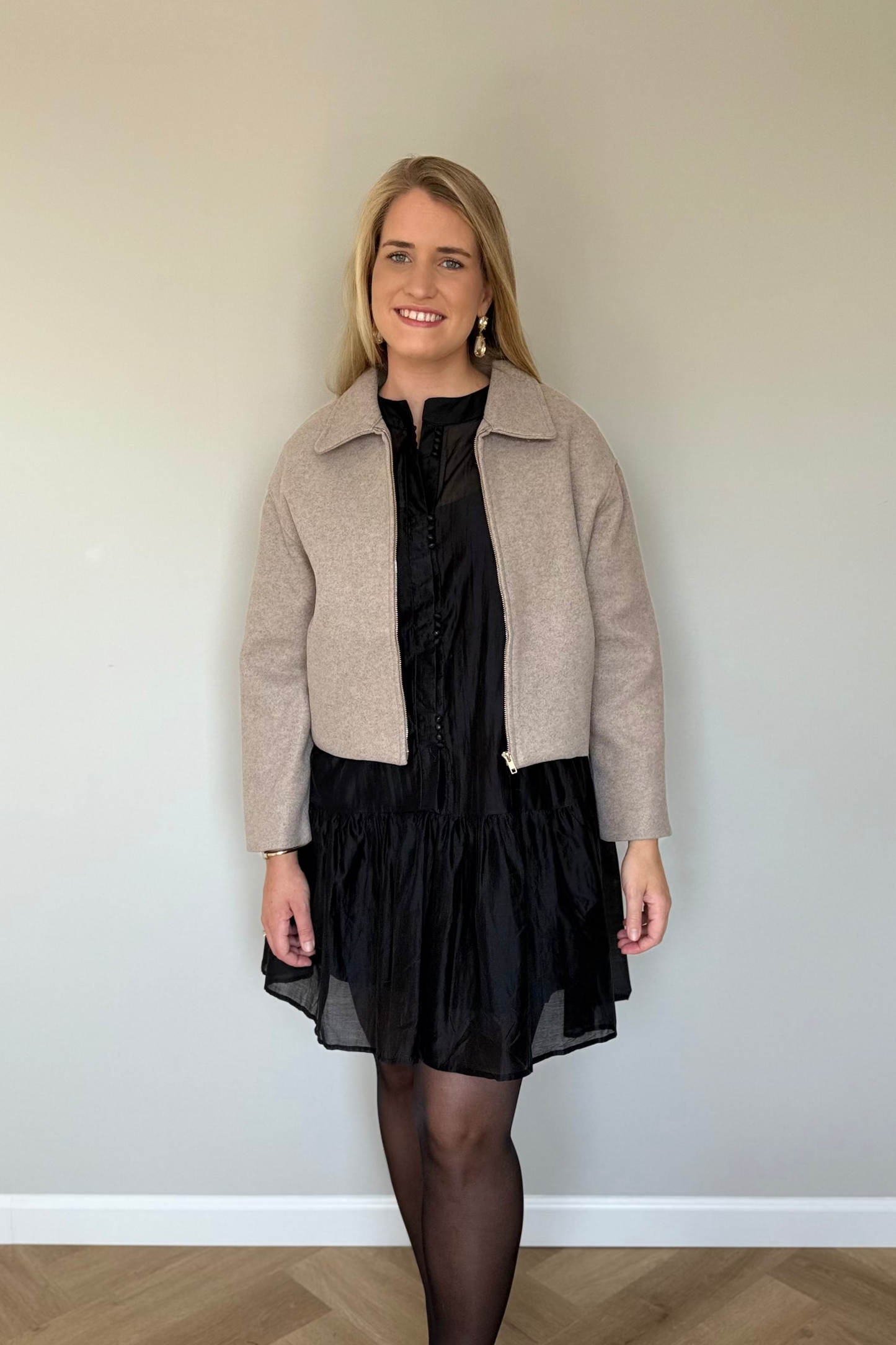 Colette jasje zandkleur