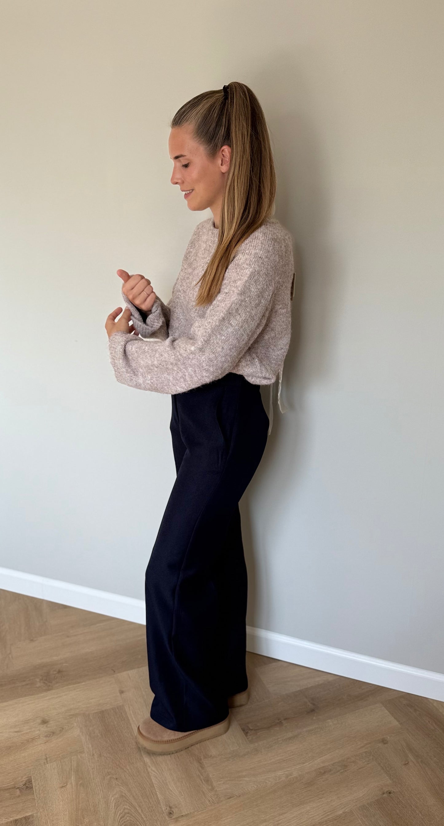 Cécile donkerblauwe pantalon