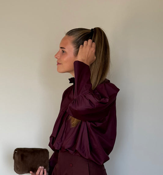 Isa blouse donkerrood