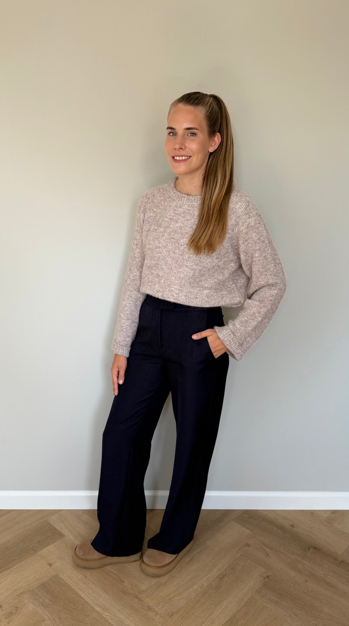 Cécile donkerblauwe pantalon
