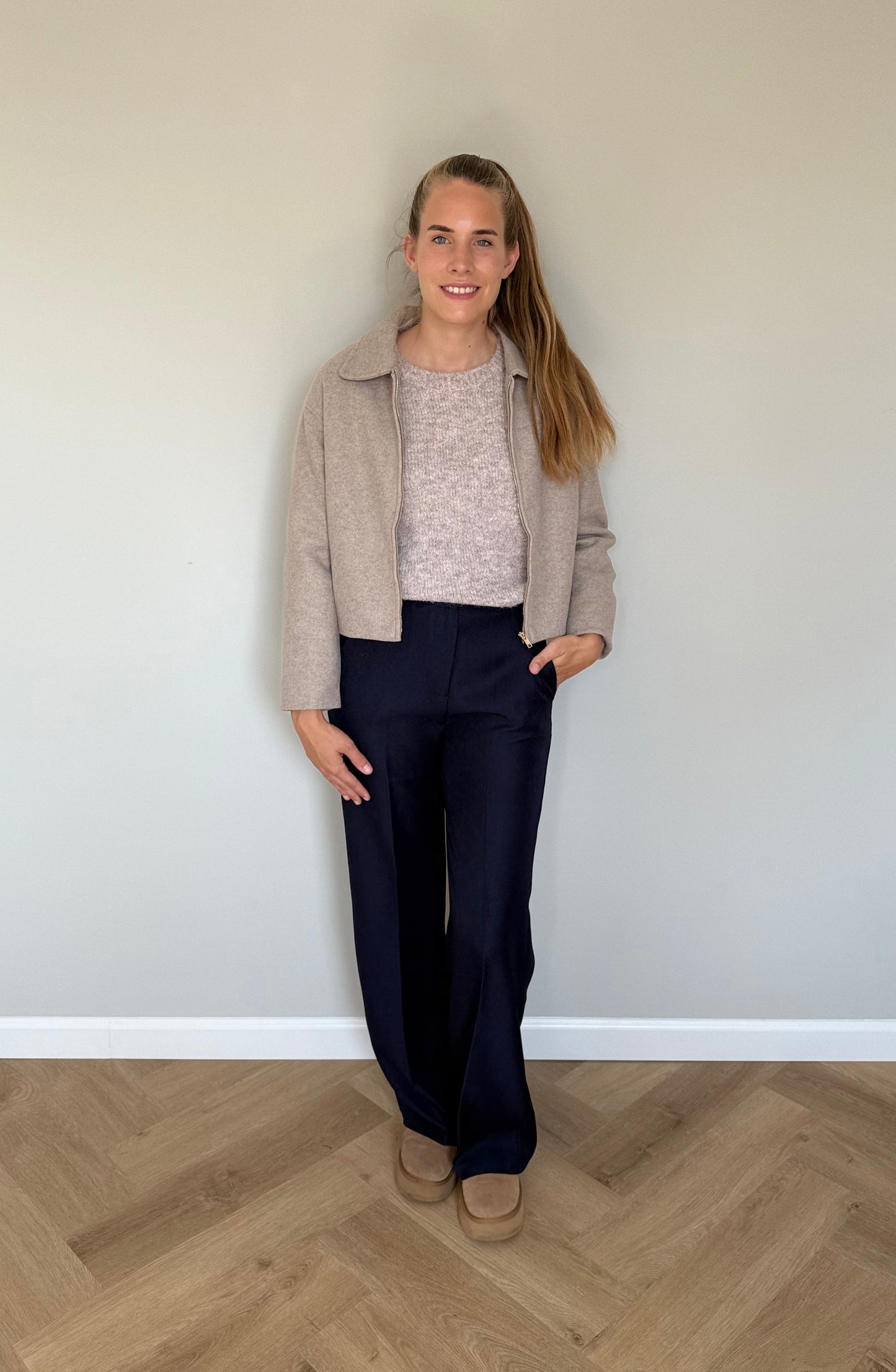 Cécile donkerblauwe pantalon