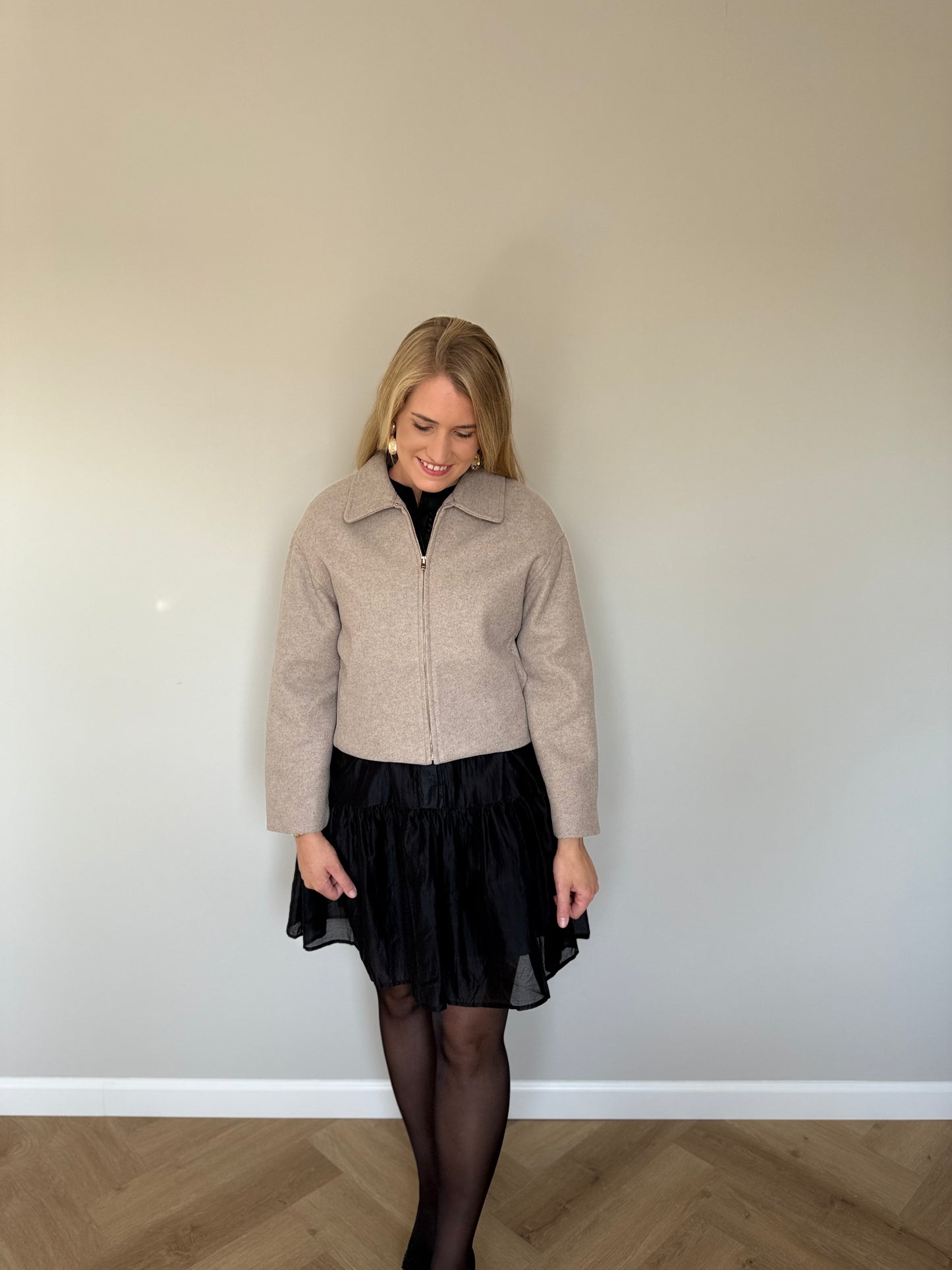 Colette jasje zandkleur